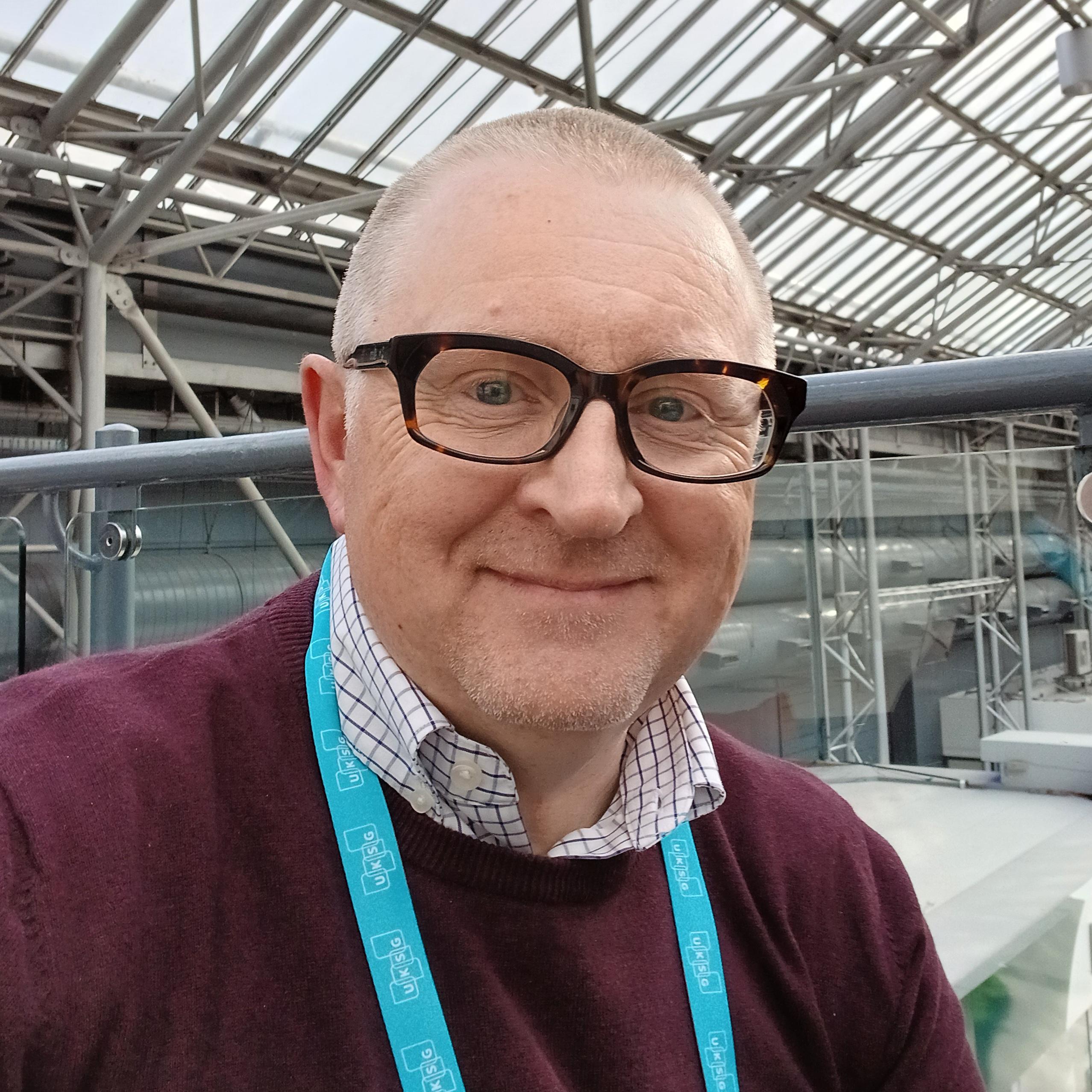 Picture of Jason at the UKSG 2026 conference at Glasgow SEC
